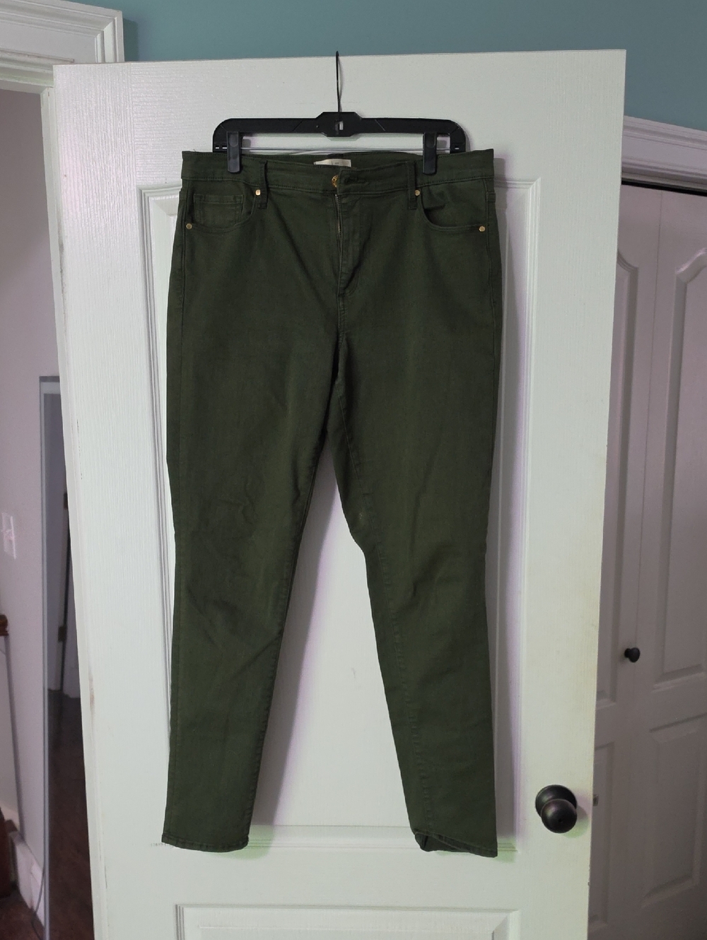 GAP True Skinny Olive Green Jeans